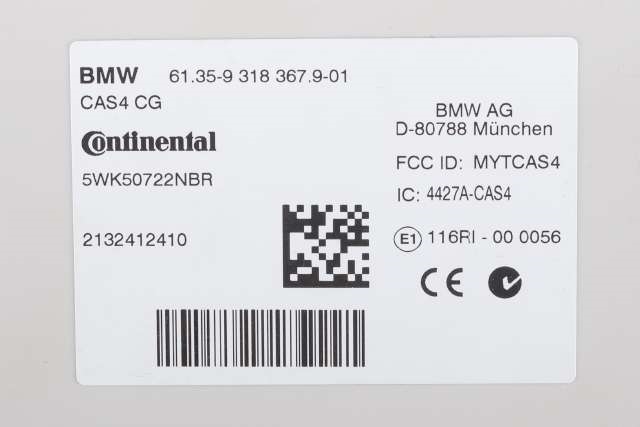 Styreenhet diverse til BMW 5-Serie 2010-2017 (F10/F11) (F10/F11) (CONTINENTL|5WK5 0722NBR|61.35-9 318 367|)