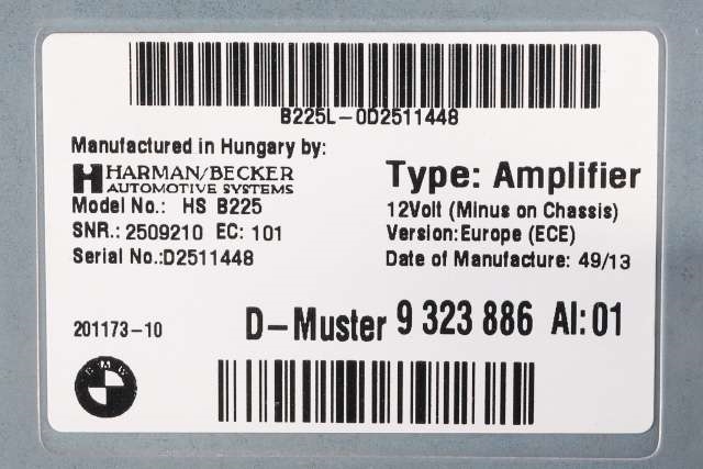 Bilstereo forsterker til BMW i3 2013-2022 (BMW|9 323 886|)