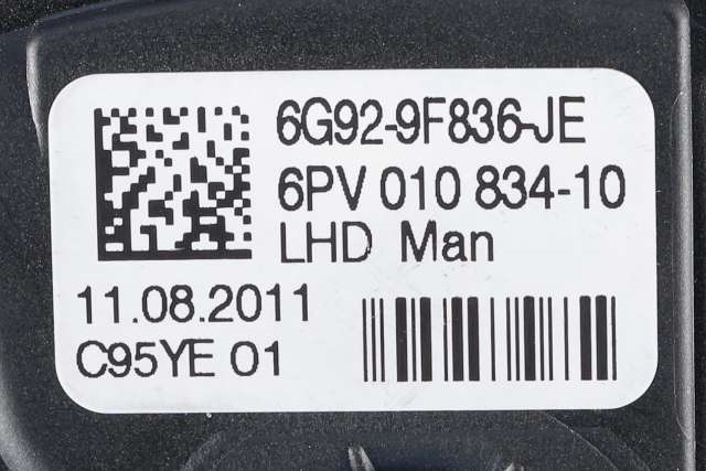 Pedal gass til Ford S-Max 2010-2015 (Type I, Fase 2)  (HELLA|6PV 010 834-10|6G92-9F836-JE|)