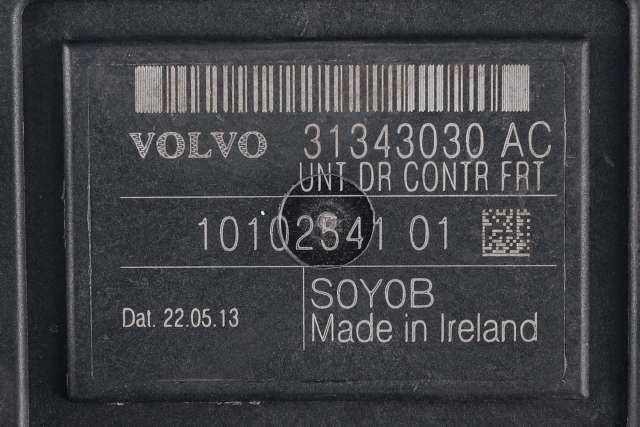 Styreenhet dør høyre foran til Volvo V70 2014-2016 (Type III, Fase 2)  (VOLVO|31343030 AC|)