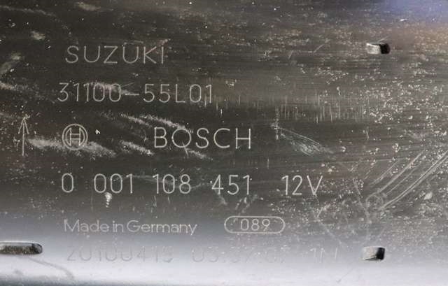 Starter diesel til Suzuki SX4 2009-2013 (Type I, Fase 2)  (BOSCH|0 001 108 451|31100-55L01|)