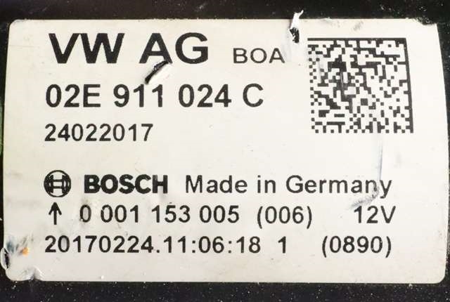 Starter diesel til VW Caddy 2015-2020 (Type III, Fase 3)  (BOSCH|0 001 153 005|02E 911 024 C|)