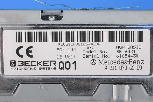 Bilstereo forsterker til Mercedes E-Klasse 2006-2009 (Fase 2) (W211) (W211) (MERCEDES|A 211 870 66 89|)