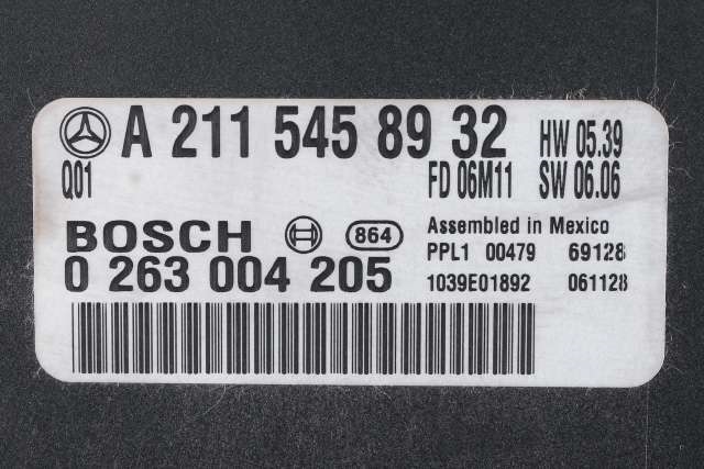 Styreenhet parkering til Mercedes E-Klasse 2006-2009 (Fase 2) (W211) (W211) (BOSCH|0 263 004 205|A 211 545 89 32|)