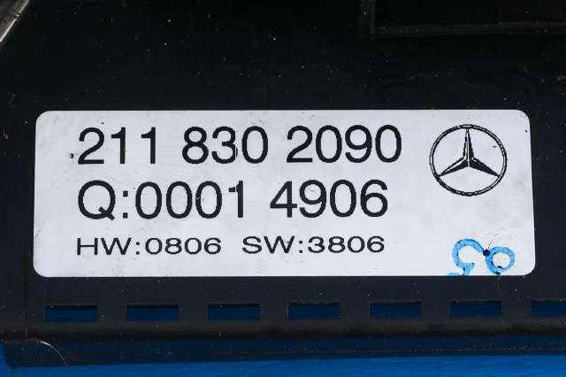 Varmeapparat betjening til Mercedes E-Klasse 2006-2009 (Fase 2) (W211) (W211) (MERCEDES|211 830 20 90|)