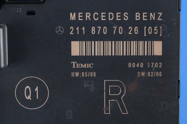 Styreenhet dør høyre foran til Mercedes E-Klasse 2006-2009 (Fase 2) (W211) (W211) (MERCEDES|A 211 870 70 26|)