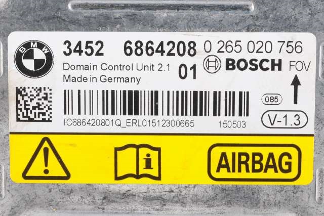 Styreenhet airbag hovedsensor til BMW 1-Serie 2015-2019 (Fase 2) (F20/F21) (F20/F21) (BOSCH|0 265 020 756|6 864 208|)