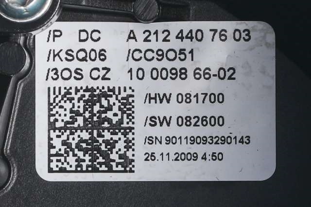 Bryter combi til Mercedes E-Klasse 2009-2013 (Fase 1) (W212) (W212) (MERCEDES|A 212 440 76 03|)