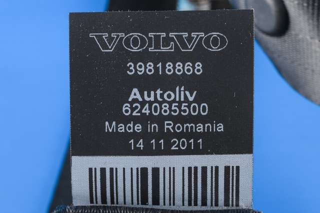 Sikkerhetsbelte bak venstre til Volvo V60 2010-2013 (Type I, Fase 1) (VOLVO|39818868|)