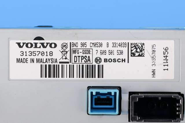 Bilstereo navigasjon skjerm til Volvo V60 2010-2013 (Type I, Fase 1)  (BOSCH|7 609 501 530|31357018|)