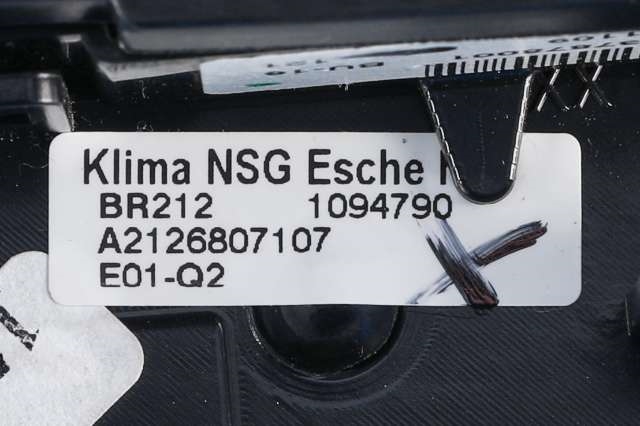 Varmeapparat betjening til Mercedes E-Klasse 2009-2013 (Fase 1) (W212) (W212) (MERCEDES|A 212 900 74 04|)