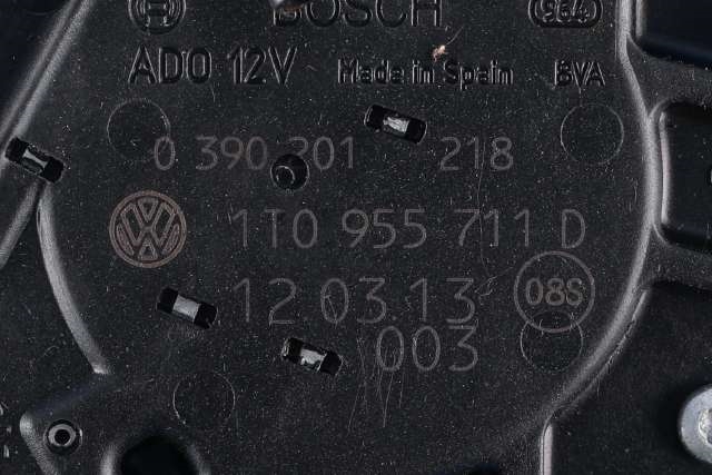 Viskermotor bakrute til VW Caddy 2010-2015 (Type III, Fase 2)  (BOSCH|0 390 201 218|1T0 955 711 D|)