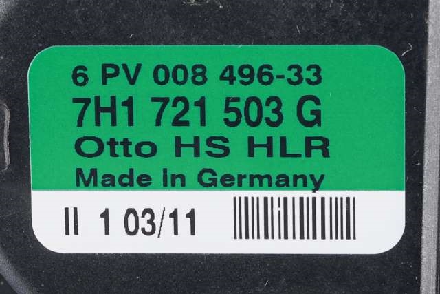 Pedal gass til VW Transporter / Caravelle 2009-2015 (Fase 2) (T5) (T5) (HELLA|6PV 008 496-33|7H1 721 503 G|)