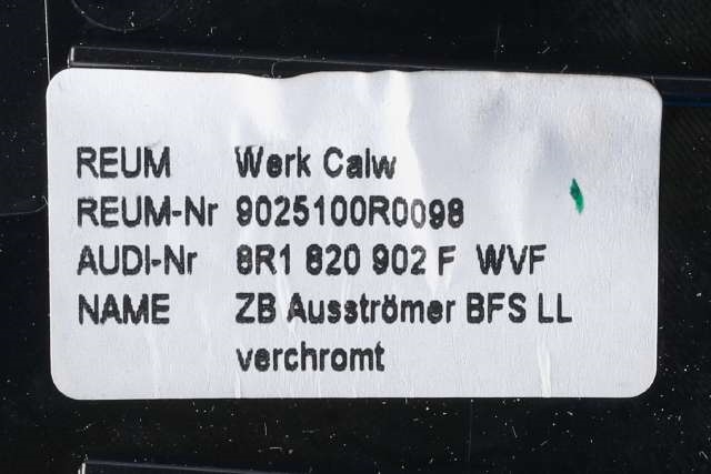 Dashbord friskluftdyse høyre til Audi Q5 2008-2012 (Type I, Fase 1) (VAG|8R1 820 902 F|)
