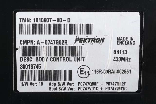 Styreenhet comfort (BCM) til Tesla Model S 2013-2016 (Fase 1)  (TESLA|1010907-00-D|)