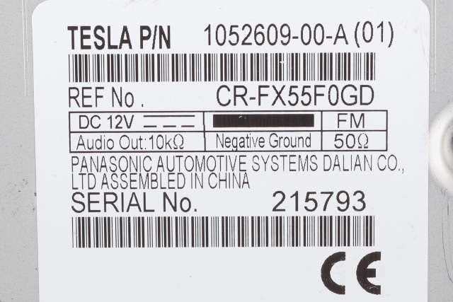 Bilstereo til Tesla Model S 2013-2016 (Fase 1) (TESLA|1052609-00-A|)