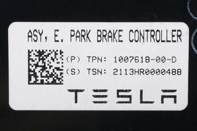 Styreenhet elektrisk parkbrems (EPB - Electric Parking Brake) til Tesla Model S 2013-2016 (Fase 1) (TESLA|1007618-00-D|)