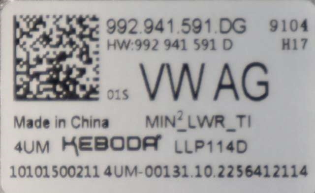 Styreenhet LED til VW ID.3 2020-->> (VAG|992 941 591 DG|)