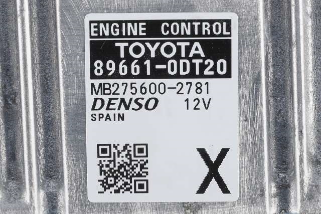Styreenhet motor til Toyota Yaris 2014-2020 (Type III, Fase 2)  (DENSO|275600-2781|89661-0DT20|)
