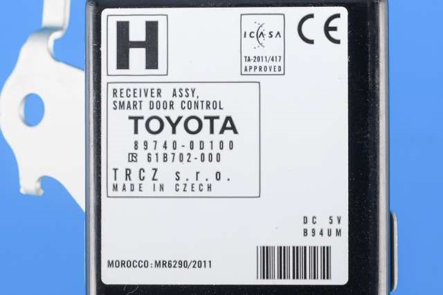 Styreenhet diverse til Toyota Yaris 2014-2020 (Type III, Fase 2)  (TOYOTA|89740-0D100|)