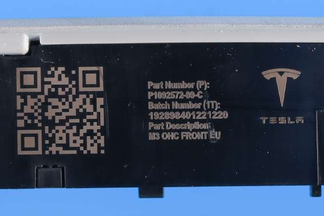 Taklyspanel til Tesla Model 3 2018-2023 (Fase 1) (TESLA|1092572-99-C|)
