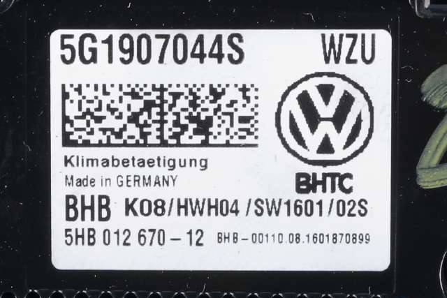 Varmeapparat betjening til VW Golf VII 2012-2017 (Fase 1)  (VAG|5G1 907 044 S|)