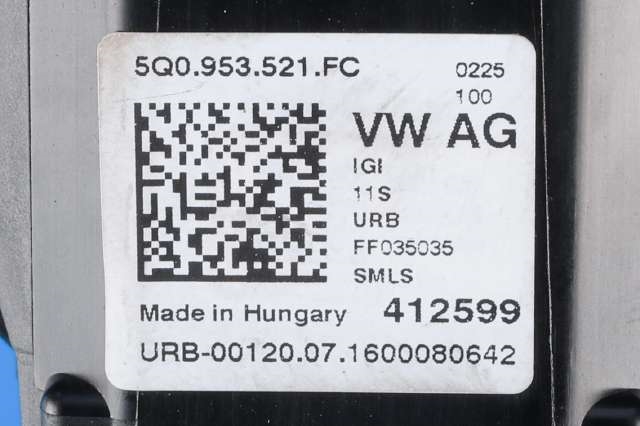 Bryter combi til VW Golf VII 2012-2017 (Fase 1) (VAG|5Q0 953 521 FC|)