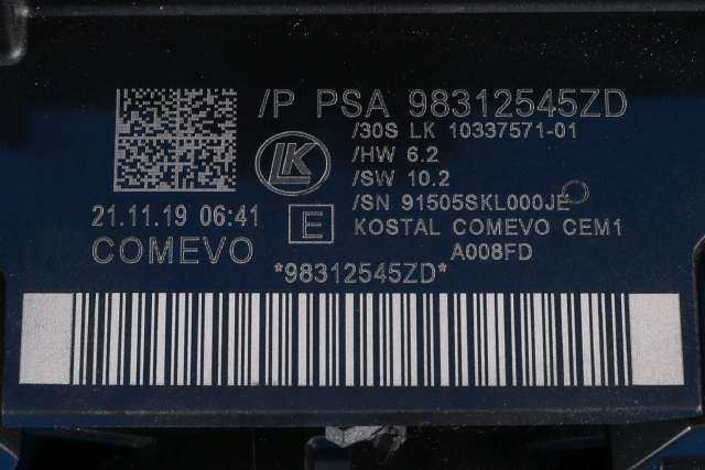 Bryter combi til Peugeot 3008 2016-->> (Type II)  (PEUGEOT|98 312545 ZD|)