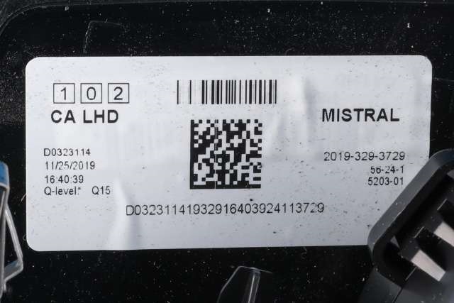 Dashbord friskluftdyse midtkonsoll til Peugeot 3008 2016-->> (Type II)