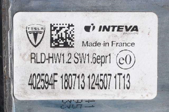 Ruteheis venstre bak til Tesla Model S 2013-2016 (Fase 1)  (TESLA|6006334-00-E|)