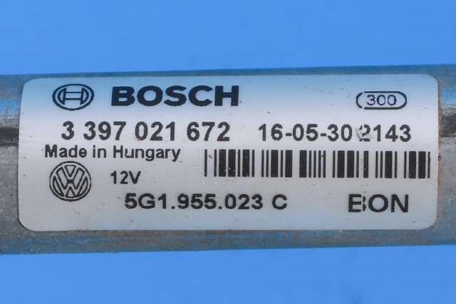 Viskermotor frontrute komplett m/overføring til VW Golf VII 2012-2017 (Fase 1)  (VAG|5G1 955 023 C|)