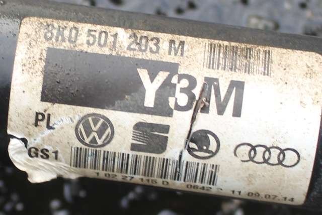 Drivaksel høyre bak, diesel/manuell til Audi A4 2007-2014 (Type IV) (B8) (B8) (VAG|8K0 501 203 M|)