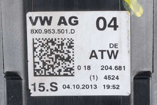 Bryter combi til Audi A1 2010-2014 (Type I, Fase 1) (VAG|8X0 953 501 D|)