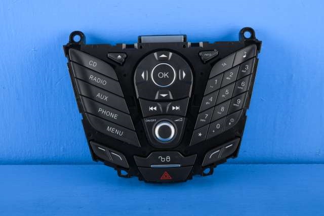 Bilstereo betjeningspanel til Ford Fiesta 2013-2017 (Type VI, Fase 2) (FORD|C1BT-18K811-PA|)