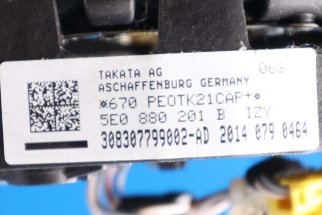Airbag ratt til Škoda Octavia 2013-2016 (Type III, Fase 1)  (VAG|5E0 419 091|)