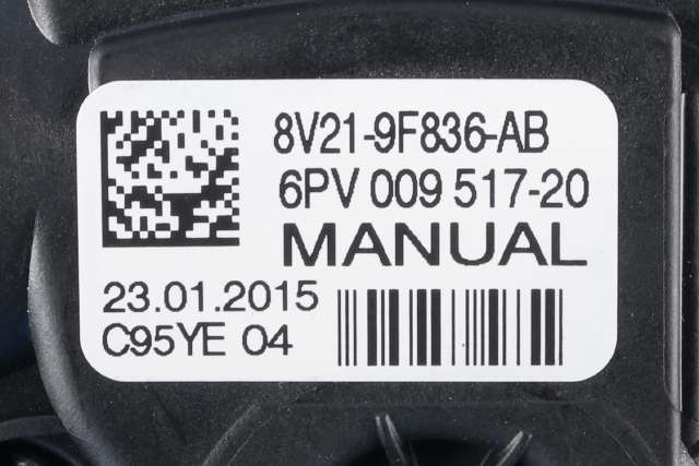 Pedal gass til Ford Fiesta 2013-2017 (Type VI, Fase 2) (HELLA|6PV 009 517-20|8V21-9F836-AB|)