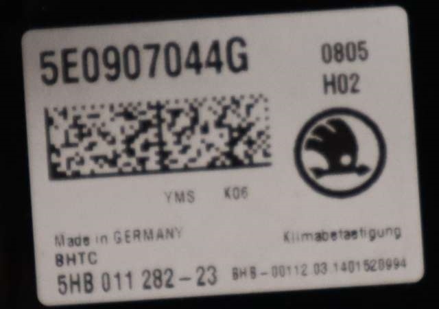 Varmeapparat betjening til Škoda Octavia 2013-2016 (Type III, Fase 1)  (HELLA|5HB 011 282-23|5E0 907 044 G|)