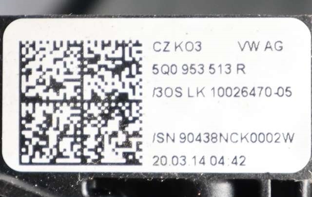 Bryter combi til Škoda Octavia 2013-2016 (Type III, Fase 1) (VAG|5Q0 953 507 AC|)