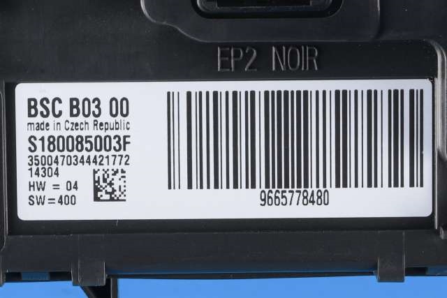 Styreenhet diverse til Citroën Jumpy 2007-2016 (Type II) (SIEMENS|S180085003F|96 657784 80|)