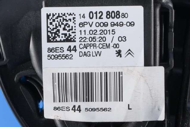 Pedal gass til Citroën Jumpy 2007-2016 (Type II)  (HELLA|6PV 009 949-09|14 012808 80|)