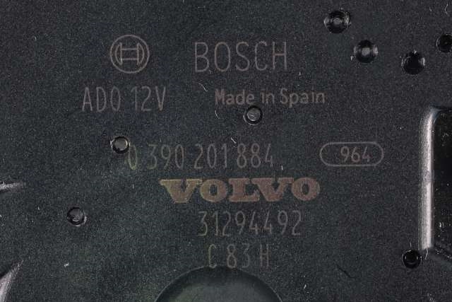 Viskermotor bakrute til Volvo V60/V60 CC 2013-2018 (Type I, Fase 2)  (BOSCH|0 390 201 884|31294492|)