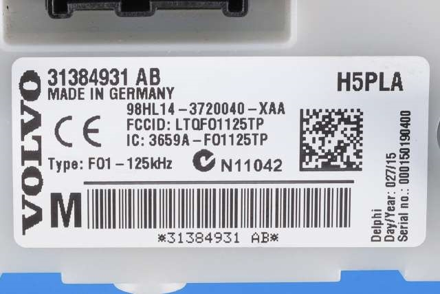 Sikringsboks til Volvo V60/V60 CC 2013-2018 (Type I, Fase 2) (VOLVO|31384931 AB|)