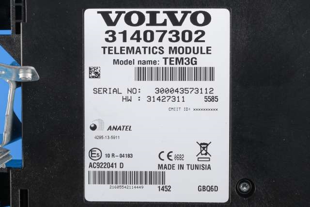 Styreenhet diverse til Volvo V60/V60 CC 2013-2018 (Type I, Fase 2)  (VOLVO|31407302|)