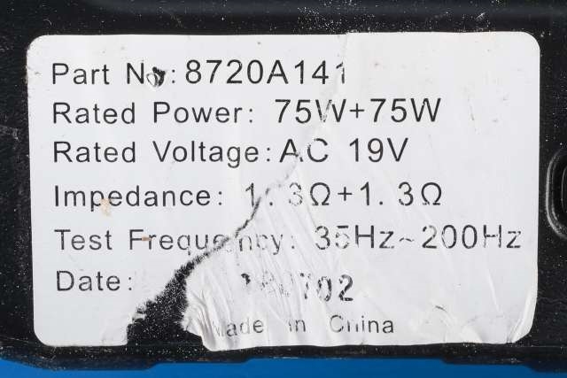 Bilstereo sub-woofer til Mitsubishi Outlander 2015-->> (Type III, Fase 2)  (MITSUBISHI|8720A141|)