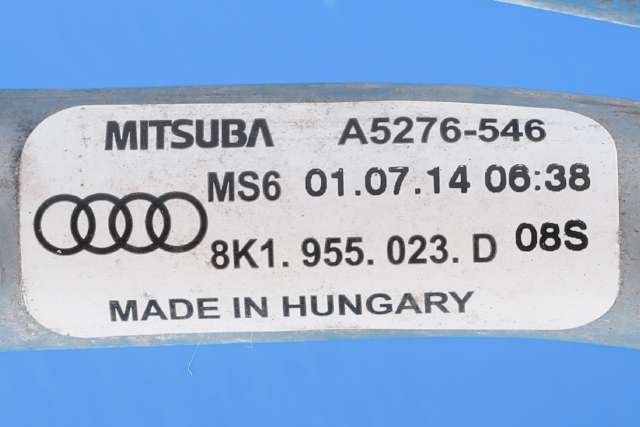 Viskermotor frontrute komplett m/overføring til Audi A4 2007-2014 (Type IV) (B8) (B8) (VAG|8K1 955 023 D|8K1 955 119 B|)