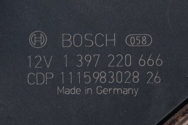 Viskermotor frontrute komplett m/overføring til Mercedes E-Klasse 2009-2013 (Fase 1) (W212) (W212) (BOSCH|1 397 220 666|)