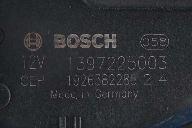 Viskermotor frontrute komplett m/overføring til Peugeot 3008 2016-->> (Type II)  (BOSCH|3 397 022 076|98 247624 80|)