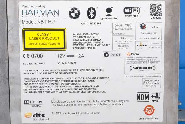 Bilstereo navigasjon til BMW 3-Serie 2012-2018 (F30/F31/F34) (F30/F31/F34) (BMW|65.12-9 351 679|)
