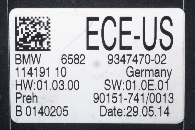Styreenhet diverse til BMW 3-Serie 2012-2018 (F30/F31/F34) (F30/F31/F34) (65.82-9 347 470|)