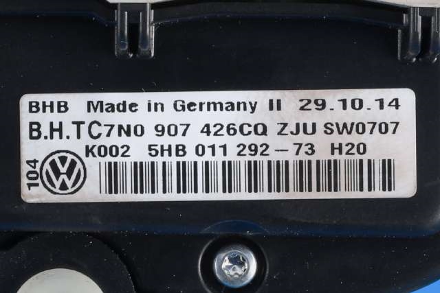 Varmeapparat betjening til VW Caddy 2010-2015 (Type III, Fase 2)  (HELLA|5HB 011 292-73|7N0 907 426 CQ|)